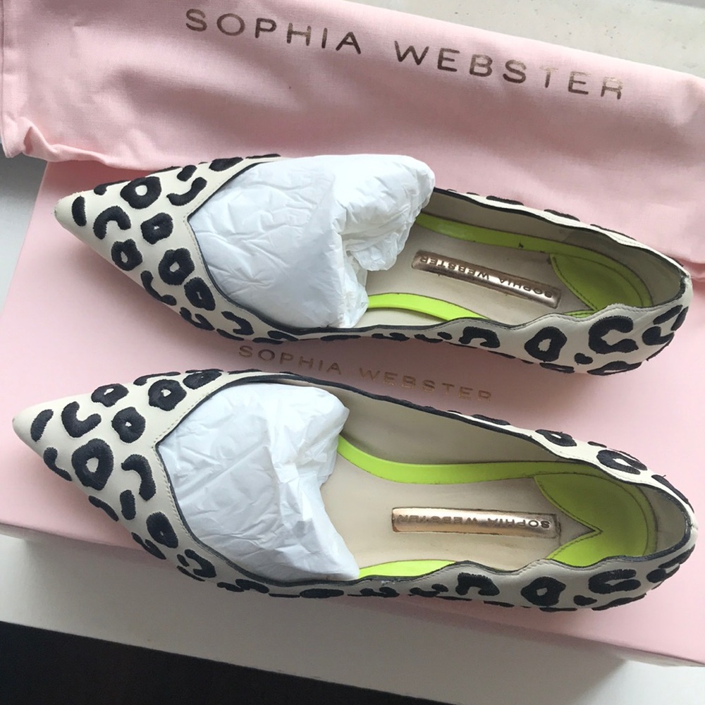 Sophia Webster leopard flats